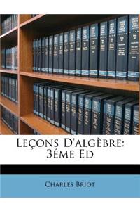 Leçons d'Algèbre