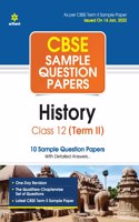 Arihant CBSE Term 2 History Class 12 Sample Question Papers (As per CBSE Term 2 Sample Paper Issued on 14 Jan 2022)