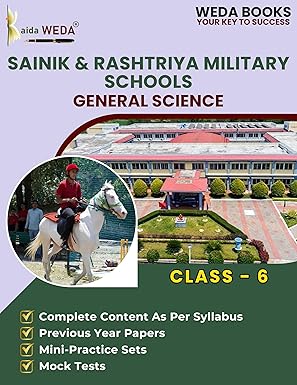 WEDA's General Science Comprehensive Guide for Class 6th Sainik and Rashtriya Military Schools for 2025-2026 | SS 6 | RMS 6 | SS6 | RMS6 | Sainik School 6 Paperback – 5 June 2025