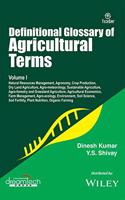 Definitional Glossary of Agricultural Terms, Vol - I