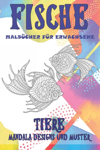 Malbücher für Erwachsene - Mandala Designs und Muster - Tiere - Fische
