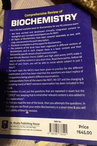 comprehensive review of biochemistry