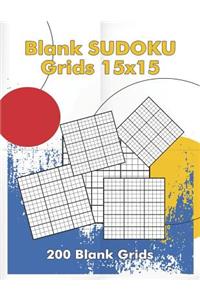 Blank Sudoku Grids 15x15, 200 Blank Grids