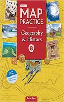 Map Practice Book Class - 8