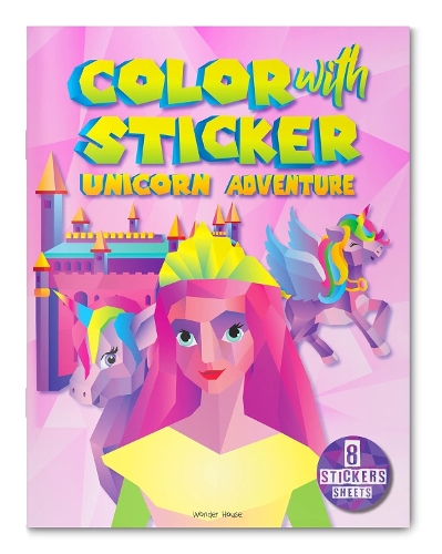 Color with sticker Unicorn Adventure