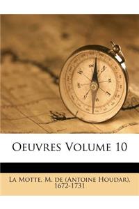 Oeuvres Volume 10