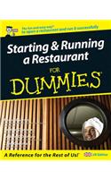 Starting and Running a Restaurant For Dummies, UK Edition