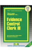 Evidence Control Clerk III