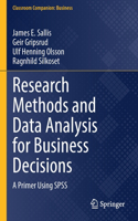 Research Methods and Data Analysis for Business Decisions