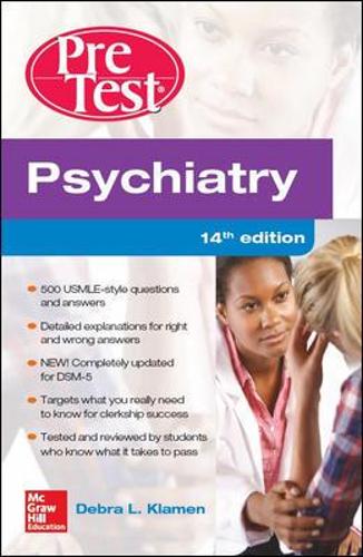 Psychiatry PreTest Self-Assessment And Review, 14th Edition (Asia Professional  Medical Exam Review)