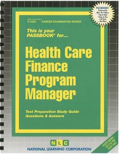 Health Care Finance Program Manager