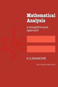Mathematical Analysis South Asian Edition