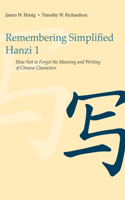 Remembering Simplified Hanzi 1