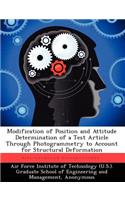 Modification of Position and Attitude Determination of a Test Article Through Photogrammetry to Account for Structural Deformation