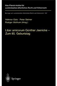 Liber amicorum Günther Jaenicke - Zum 85. Geburtstag