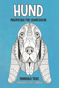 Malbücher für Erwachsene - Mandala Stressabbau - Mandala Tiere - Hund
