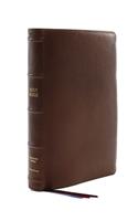 Kjv, Reference Bible, Center-Column Giant Print, Premium Goatskin Leather, Brown, Premier Collection, Comfort Print