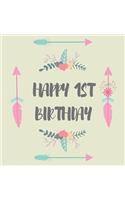 First birthday guest book (Hardcover)