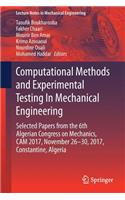 Computational Methods and Experimental Testing in Mechanical Engineering