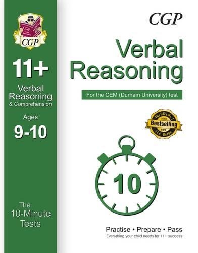 10-Minute Tests for 11+ Verbal Reasoning Ages 9-10 - CEM Test