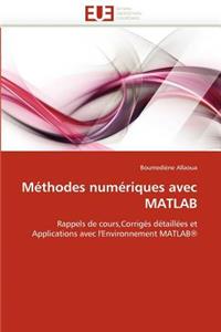 M�thodes Num�riques Avec MATLAB