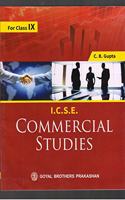 I.C.S.E COMMERCIAL STUDIES FOR CLASS IX 2020-21