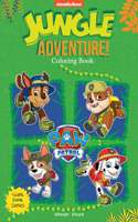 Jungle Adventure! : Paw Patrol Giant Coloring Book For Kids