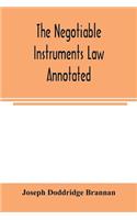 negotiable instruments law annotated