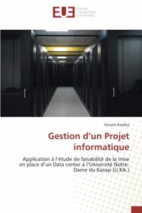 Gestion d'un Projet informatique