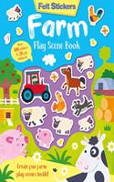 Felt Stickers Farm Play Scene Book