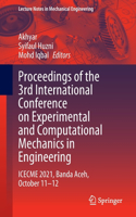 Proceedings of the 3rd International Conference on Experimental and Computational Mechanics in Engineering
