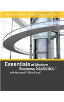 Essentials of Modern Business Statistics with Microsoftoffice Excel (with Xlstat Education Edition Printed Accesscard)