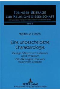 Eine Unbescheidene Charakterologie