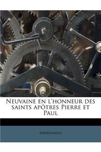 Neuvaine en l'honneur des saints apôtres Pierre et Paul