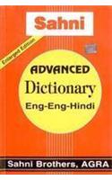 Sahni Advanced Dictionary English English Hindi