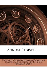 Annual Register ...