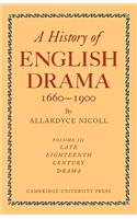 History of English Drama 1660-1900
