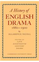 History of English Drama 1660-1900