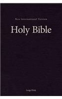 NIV, Pew and Worship Bible, Large Print, Hardcover, Black