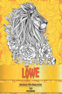Malbuch für Erwachsene - Entspannung - Tier - Löwe