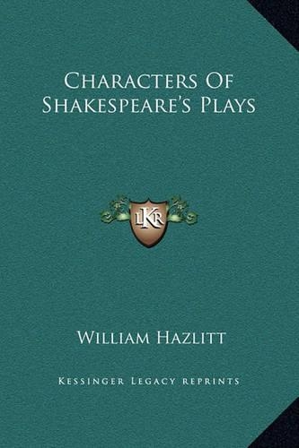 Characters Of Shakespeare's Plays