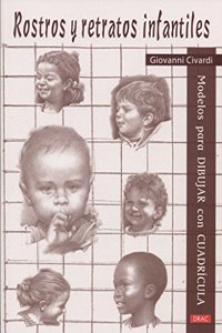 Rostros y retratos infantiles: Modelos para dibujar con cuadricula