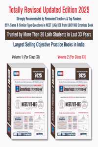 UBD1960 Errorless Chemistry Hindi à¤°à¤¸à¤¾à¤¯à¤¨ for NEET/IIT-JEE(Main & Advanced)as per NMC/JAB(Paperback+Smart E-book)New Edition2025(2volumes)Original Errorless Self Scorer with Trademark Certificate