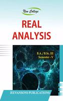 New College Real Analysis For B.A.B.Sc.III V-Sem