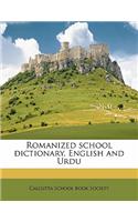 Romanized School Dictionary English and Urdu