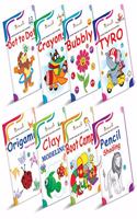 Activity Books Collection for Early Learning by InIkao : Set of 8 Activity Books for Kindergarten kids