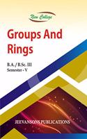 New College Groups and Rings For B.A./B.Sc -III (5th Semester)