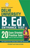Delhi University B.Ed Entrance Test Latest 20 Practice Sets