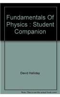 Fundamentals Of Physics: Student Companion, 6E