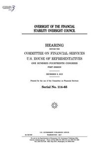 Oversight of the Financial Stability Oversight Council